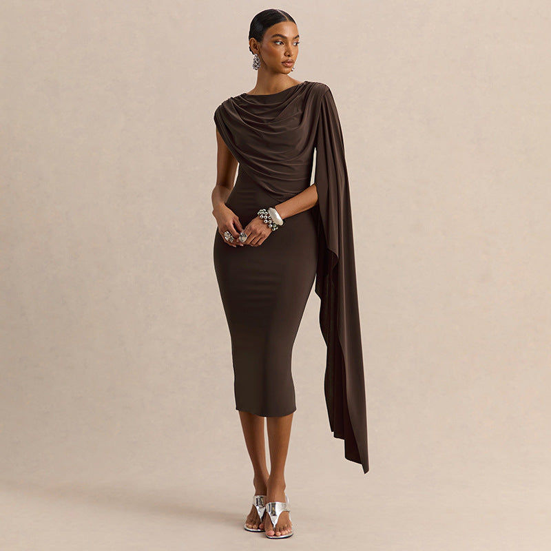 Women Clothing Summer Solid Color Casual Shawl Sleeveless Irregular As