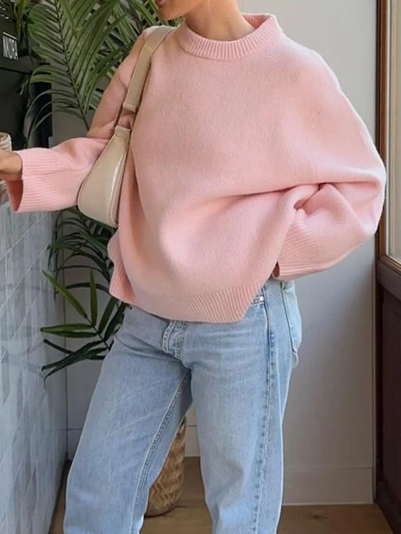 Casual Wool Solid Color Long Sleeve Sweaters Women Clothing Autumn Winter Bella Mia