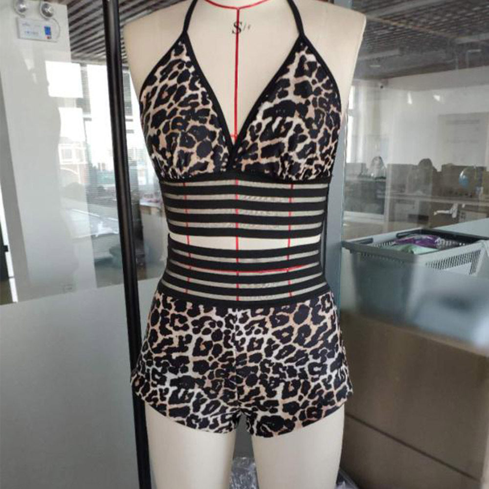 Leopard Print Printed Sexy Bikini High Waist Women Seperated Swimwear Bella Mia