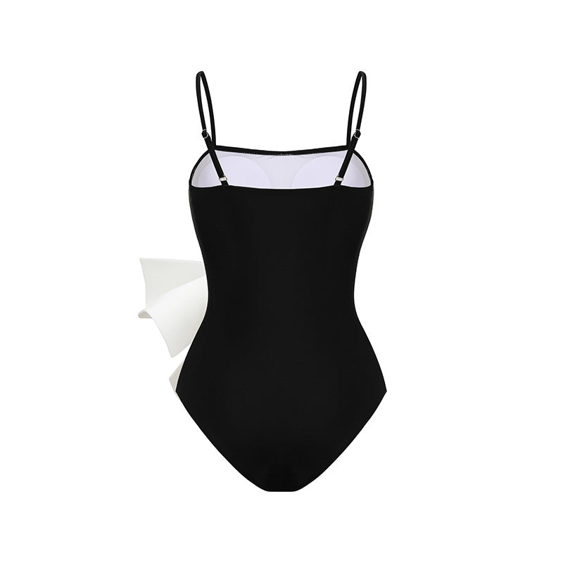 One Piece Swimsuit Women Bow Cover Belly Slimming Swimsuit Bella Mia