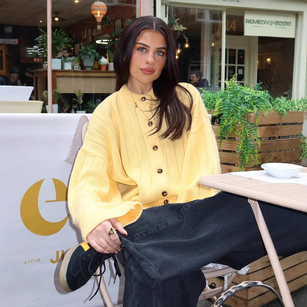 Loose Sweater Cardigan Autumn Winter Sunken Stripe round Neck Sweater Cardigan Knitted Cardigan Women Bella Mia