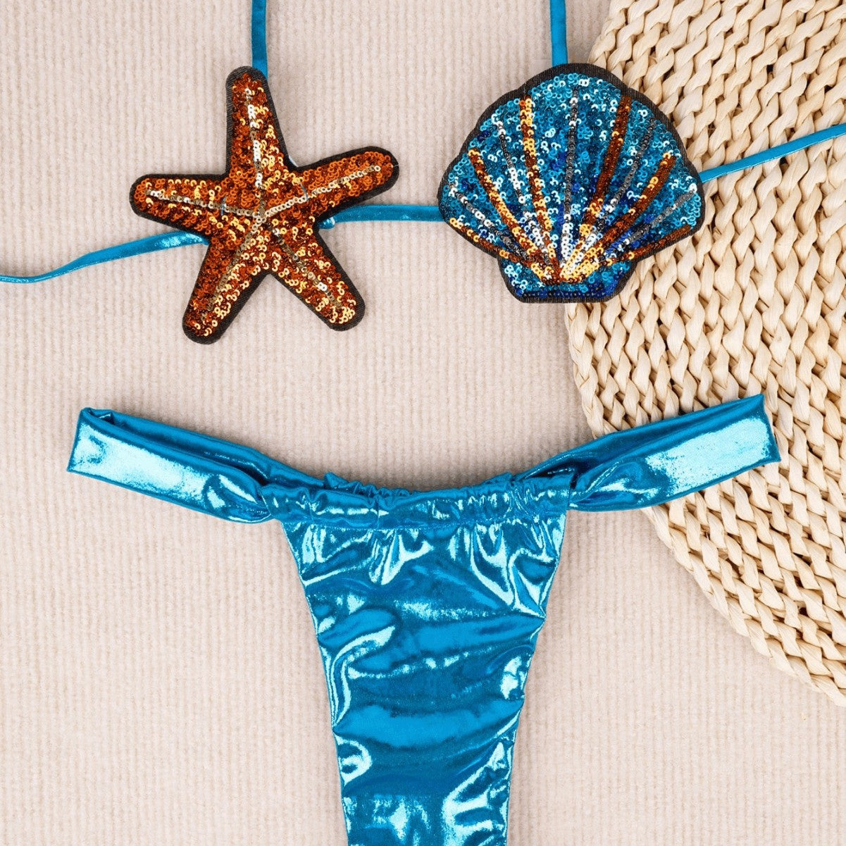 Ladies Sexy Split Swimsuit Shell Starfish Bikini Advanced Set Bella Mia