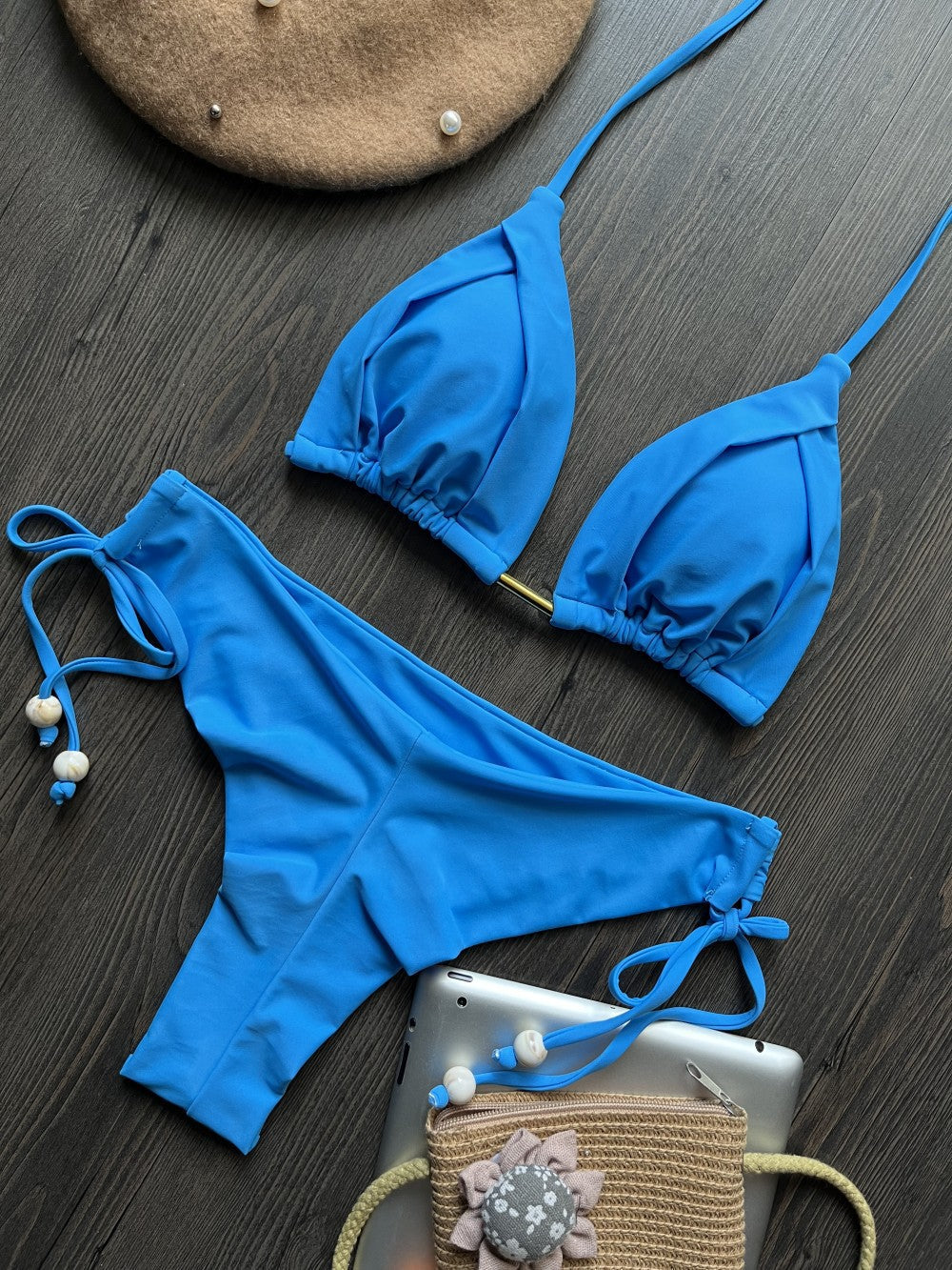 Bikini Solid Color Swimsuit Beach Sexy Women Swimsuit Bella Mia