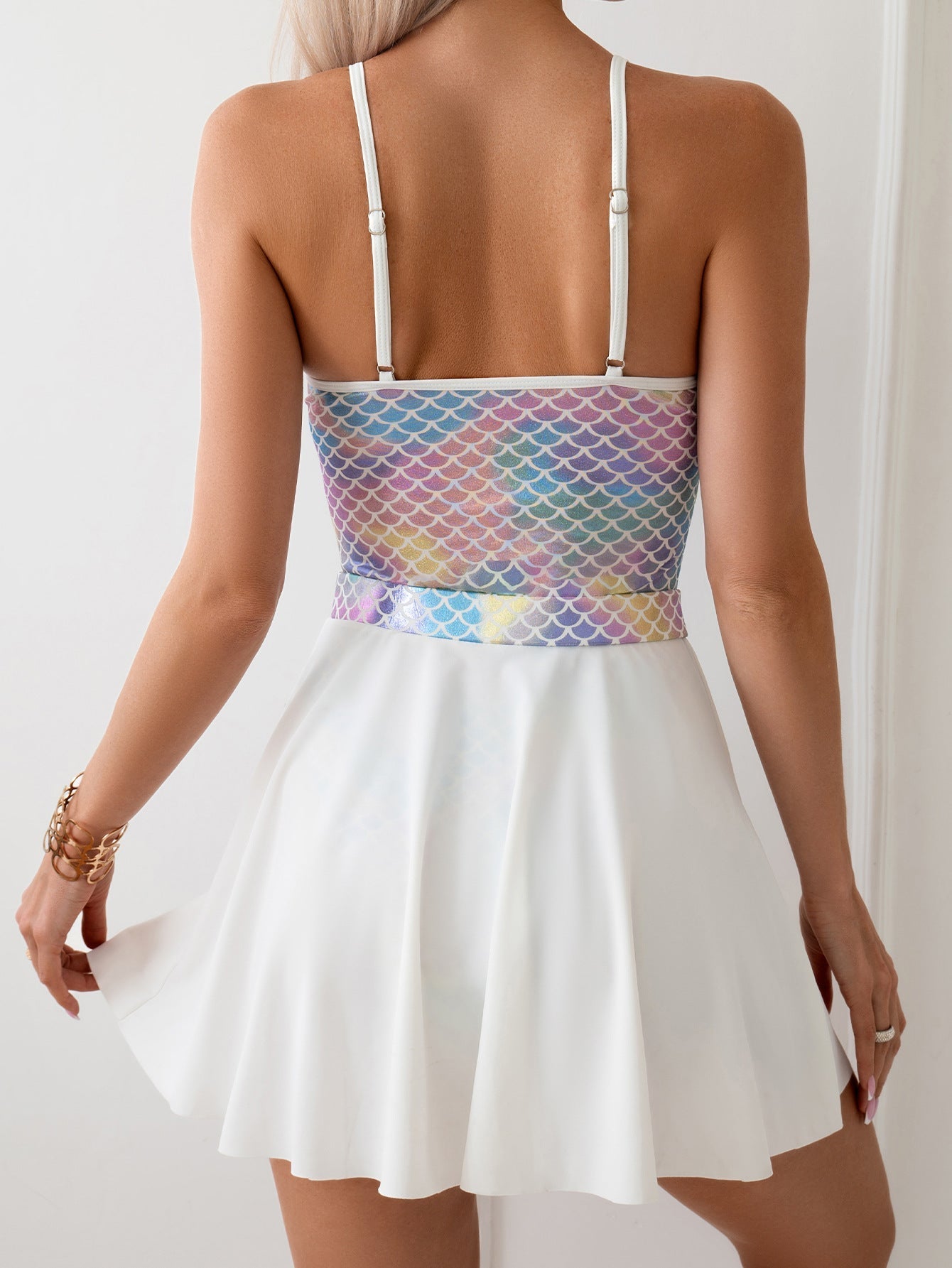 Women Competitive Sports Swimsuit Skirt Scale One Piece Swimsuit Bella Mia