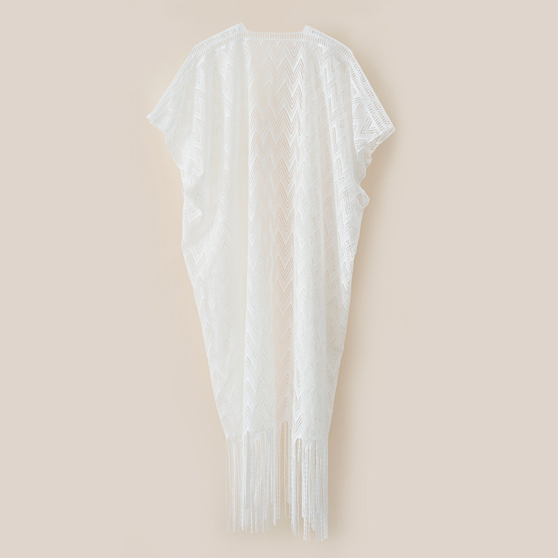 Sexy Sun Protective Clothing Women Clothing Loose Fitting Tassel See Through All Match Sun Protection Beach Cover Up Bella Mia