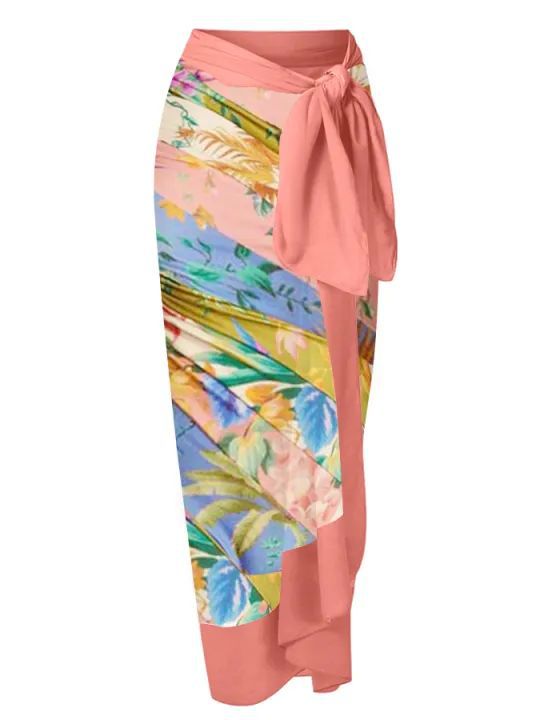 Sexy Siamese Conservative Cover Belly Thin Swimsuit Spring Bathing Suit Women Chiffon Beach Dress Bella Mia