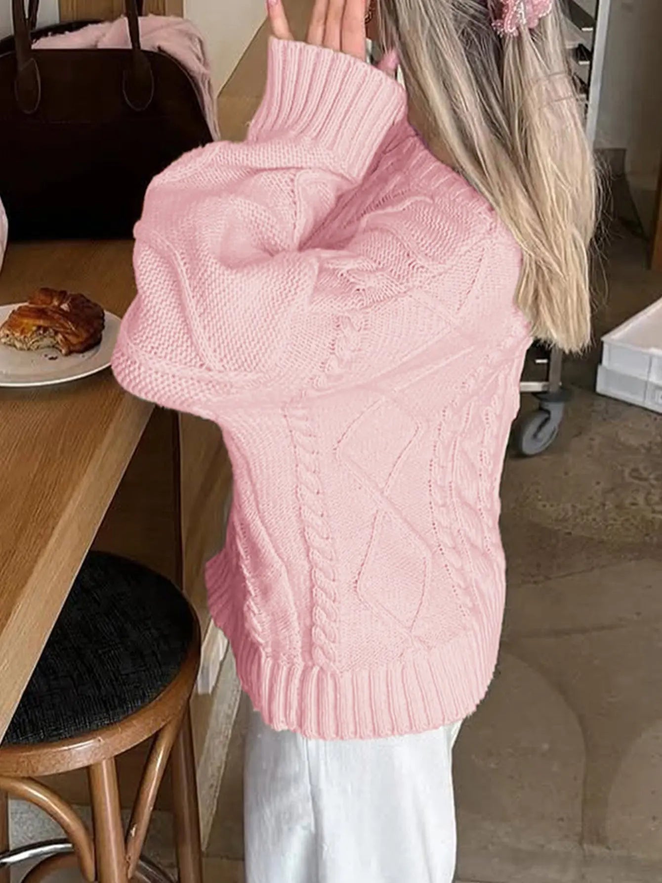 Casual Simple Wool Long Sleeve Sweaters Women Clothing Autumn Winter Bella Mia