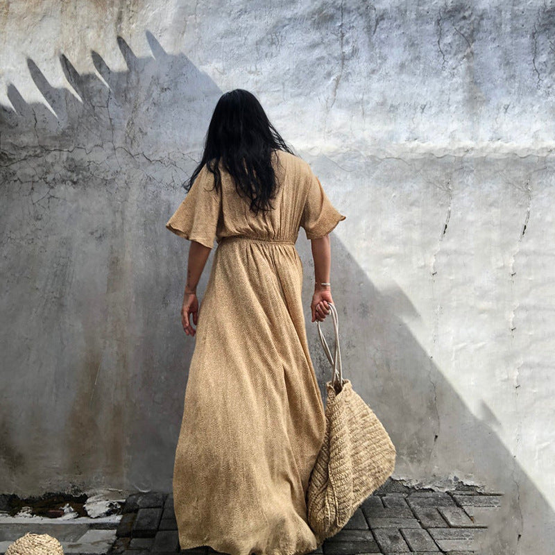 Sunscreen Cardigan Women Solid Color Lace-up Cardigan Half Sleeve Beach Sun Protection Bikini Coat Women Bella Mia