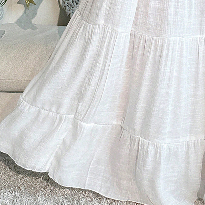 Women Casual Vacation Solid Color Pullover Bikini Swimsuit Outwear Skirt Bella Mia