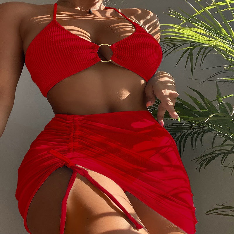 Classic Split Sexy Women Multicolor Three Piece Swimsuit Bella Mia