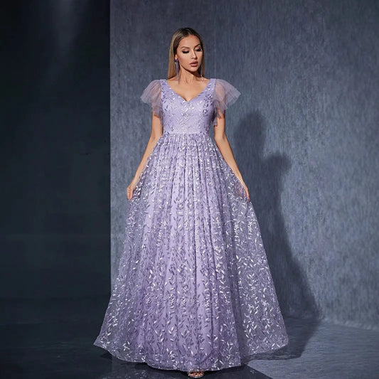 Embroidered Large Skirt Dress Photo Taking Ball Niche Evening Dress Dinner Formal Dress Bella Mia