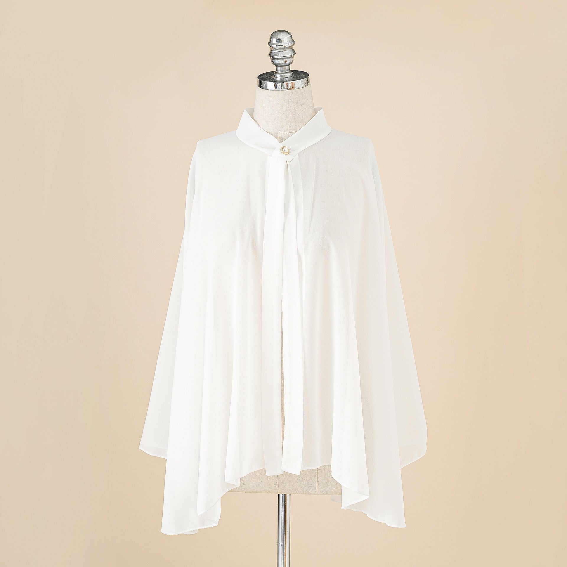 Solid Color Chiffon Button Cardigan Overclothes Outdoor Sunshade Cycling Sunscreen Shawl Beach Scarf Bella Mia