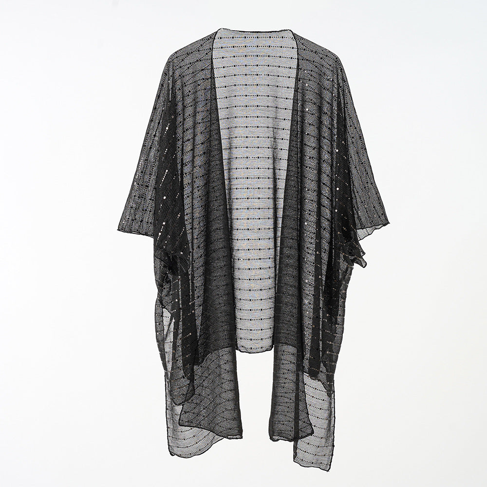 Sequ Solid Color Sun Protection Beach Seaside Holiday Sun Protection Clothing Mid Length Blouse Bella Mia