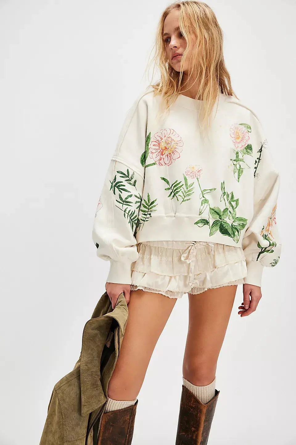 Autumn Winter Graphic Print Hoodie Womens Loose Casual Top Bella Mia