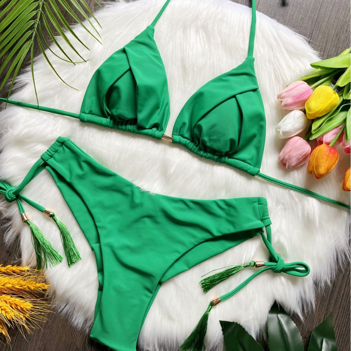 Bikini Printed Tassel Swimsuit Beach Sexy Women Swimsuit Bella Mia