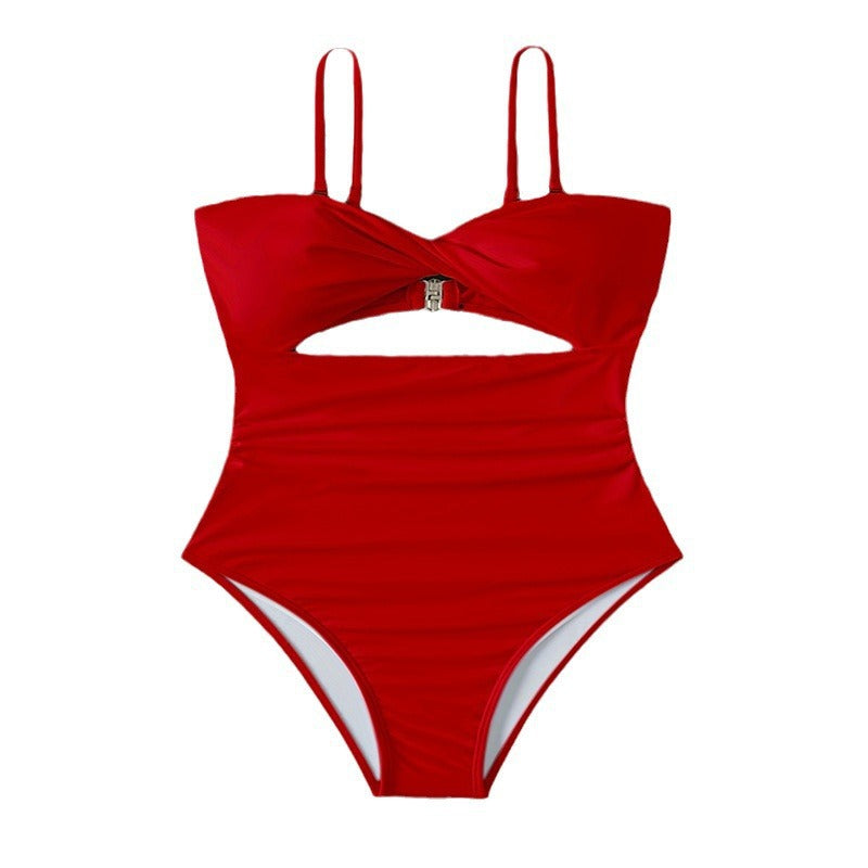 Sexy Spaghetti Straps One Piece Swimsuit Women High Grade Bikini Beach Spring Swimsuit Bella Mia