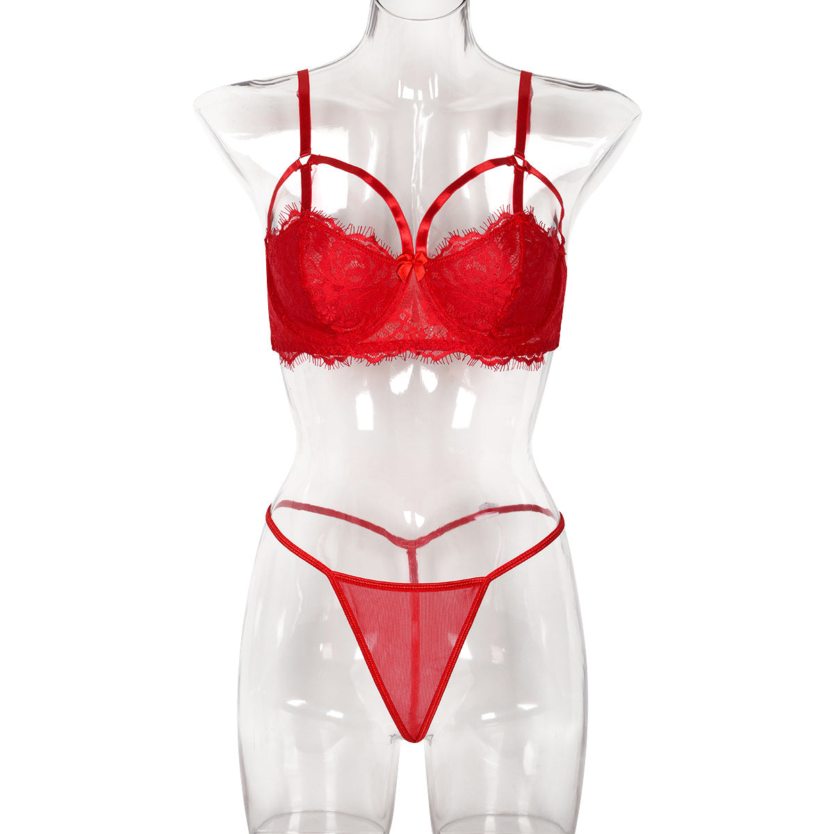 Women Clothing International Year Festival Red Sexy Underwear Two Piece Inner Wear Bella Mia