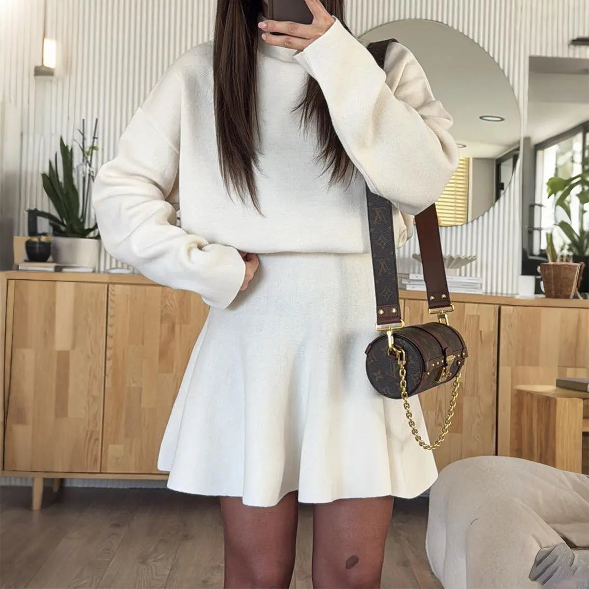 Casual Vacation Sweater Long Sleeve Dress Women Clothing Autumn Winter Bella Mia
