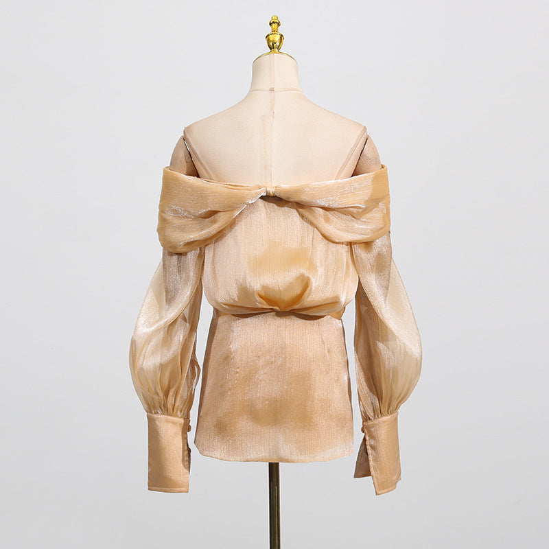 Gentle Intellectual Summer Exquisite Rhinestone Sexy off the Shoulder Bow Short Dress Bella Mia