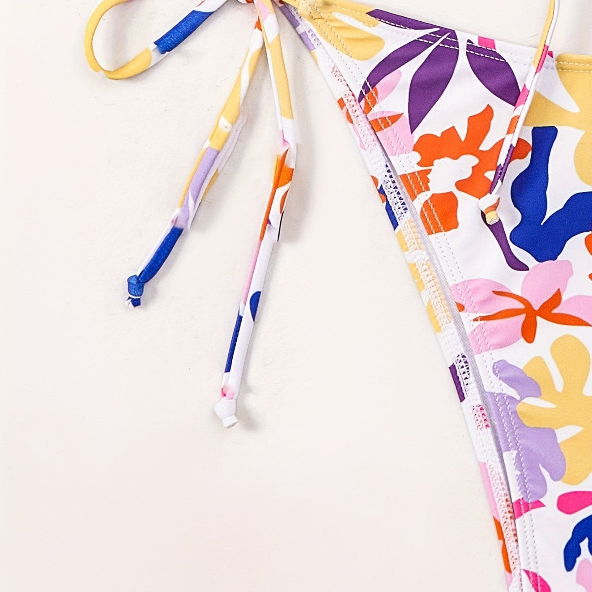 Women Clothing Big Floral Print Halter Sexy Push up Swimsuit Women Bikini Bella Mia