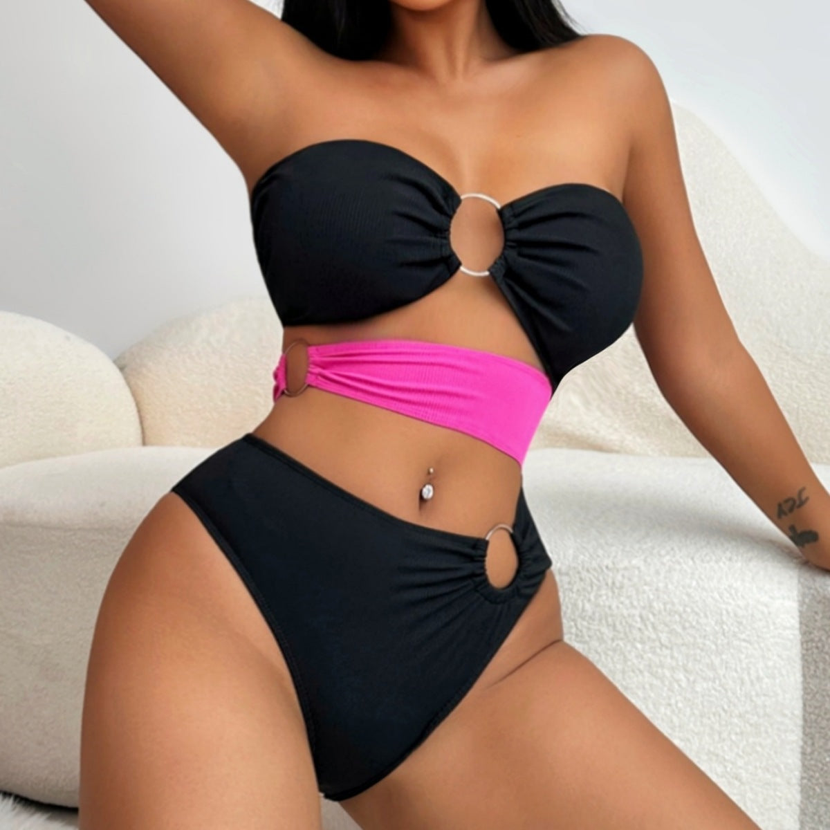 One Piece Sexy Bikini Strapless Swimsuit Bella Mia