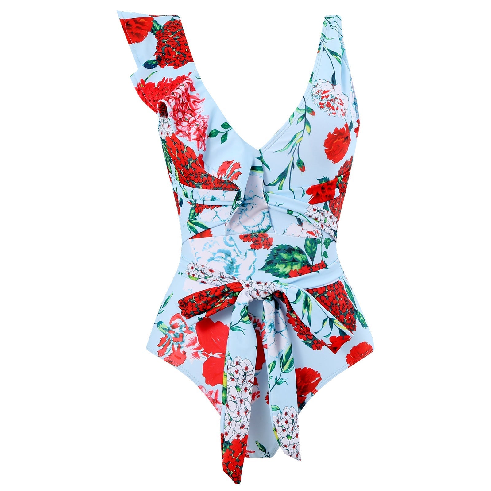 Siamese Conservative Flying Edge Covering Belly Thin Sexy Skirt Swimsuit Women Wrap Skirt Set Women Bella Mia