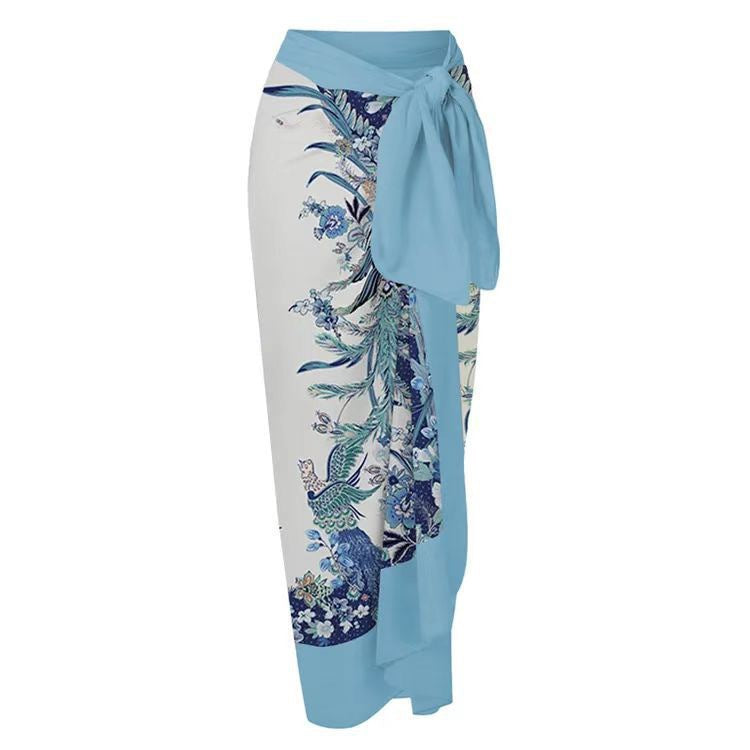 Two Piece Set Printed Swimsuit Slim Fit Slimming Conservative Swimsuit Bella Mia