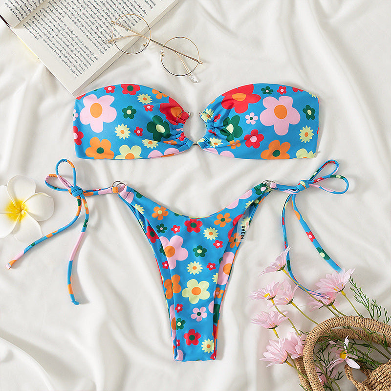 Sexy Bikini Women Split Solid Color Swimsuit Multi Color Bikini Swimsuit Bella Mia