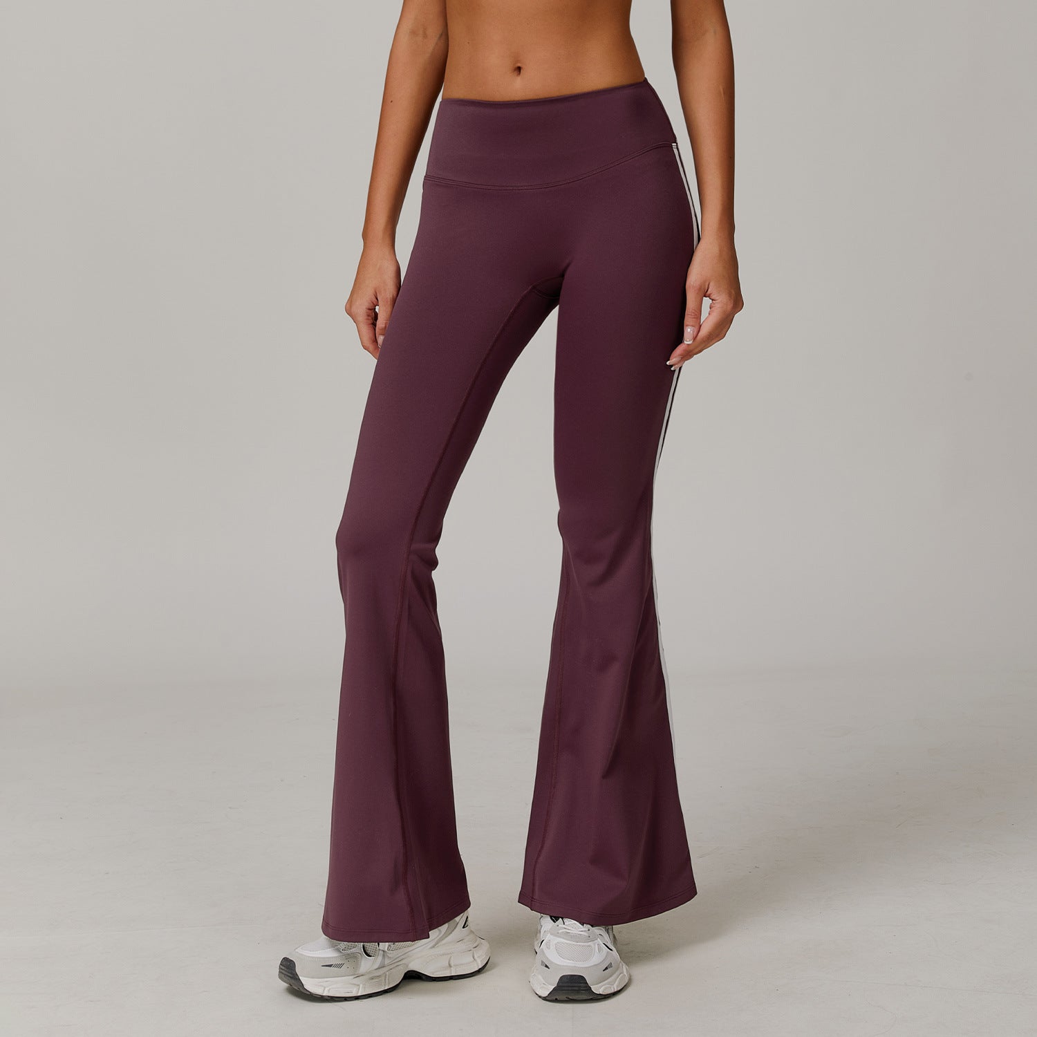 Nude Feel Sports Trousers Slightly Stretch Slimming Wide Leg Fitness Pants Quick Dry Casual Running Bell Bottom Pants Bella Mia