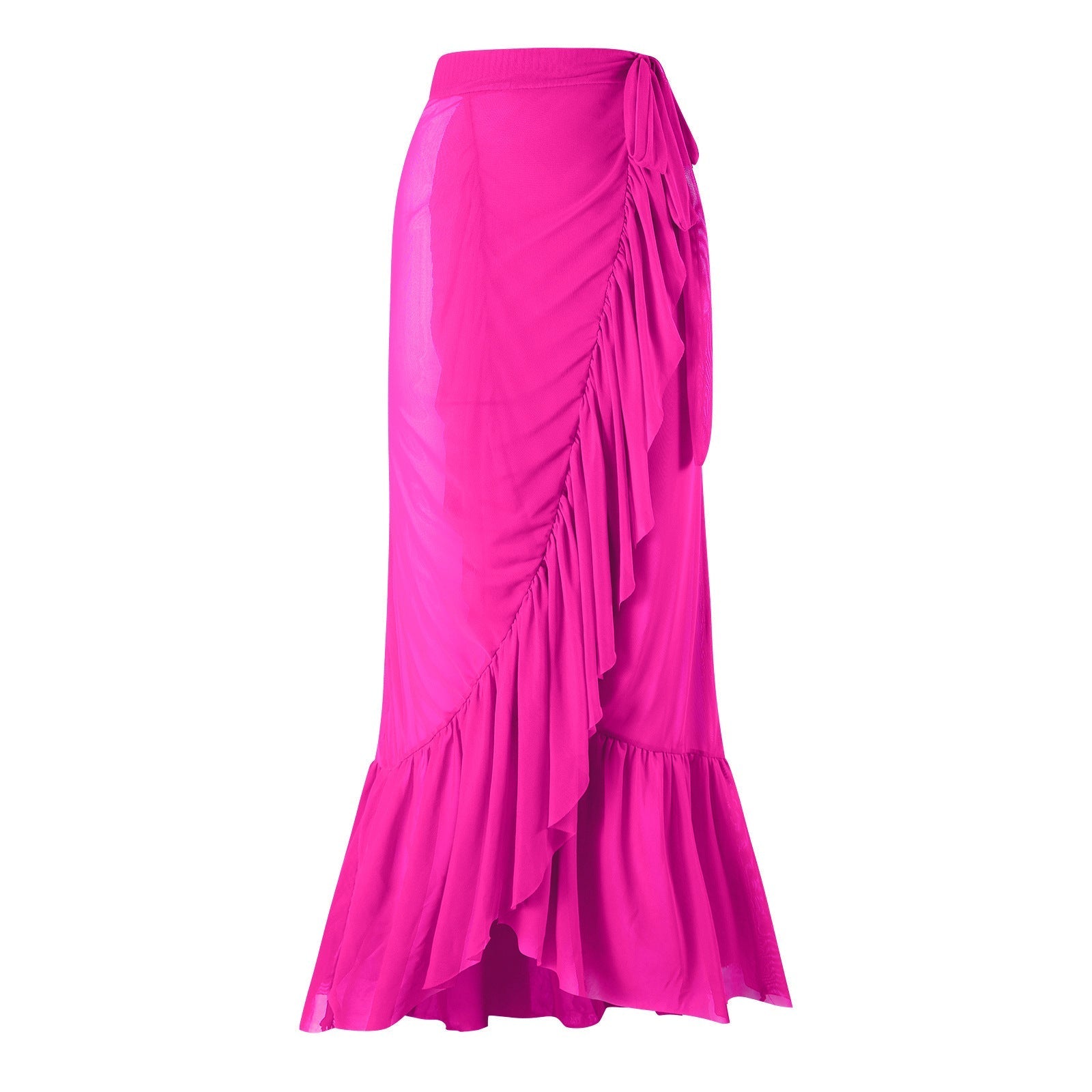 Sexy Swimsuit Women Spring One Shoulder Swimsuit Chiffon Split Beach Skirt Set Bella Mia