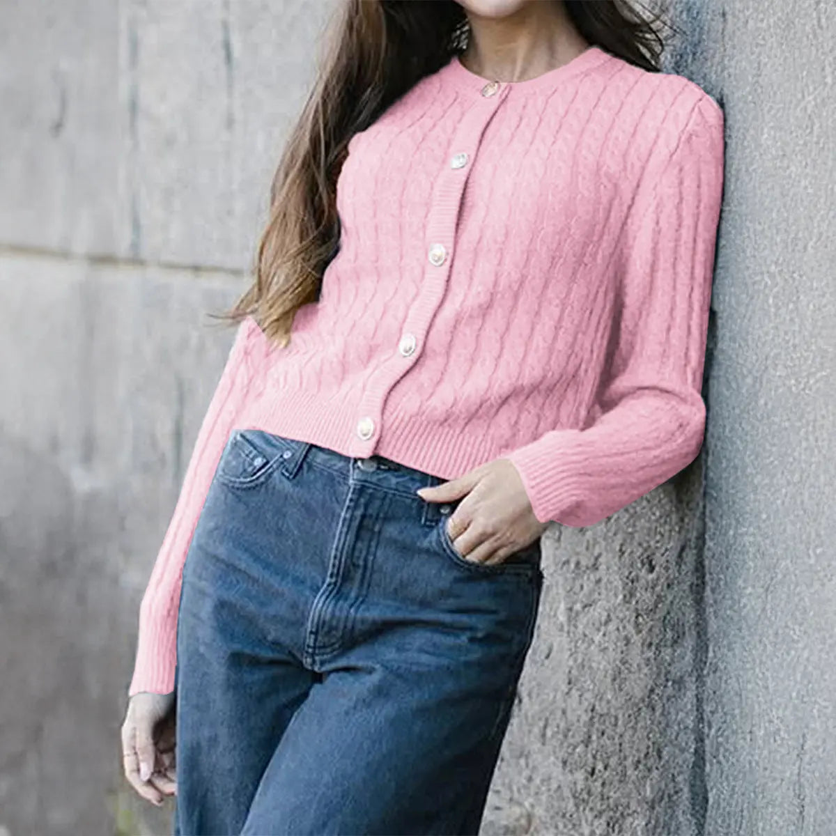 Casual Solid Color Long Sleeve T shirt Sweater Women Woolen Clothing Autumn Winter Bella Mia