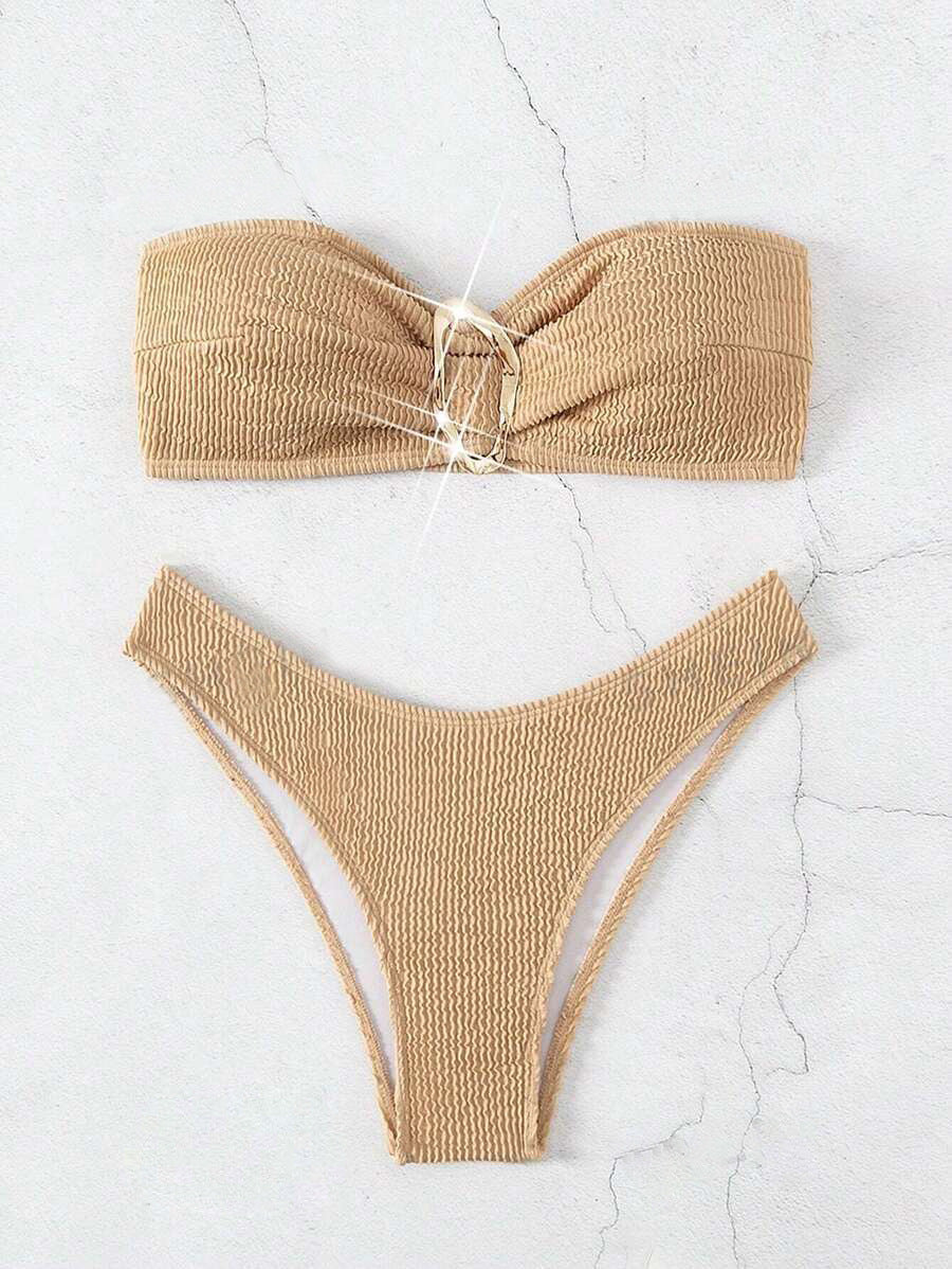 Tube Top Swimsuit Printed Sexy Bikini Women Fission Swimsuit Bella Mia