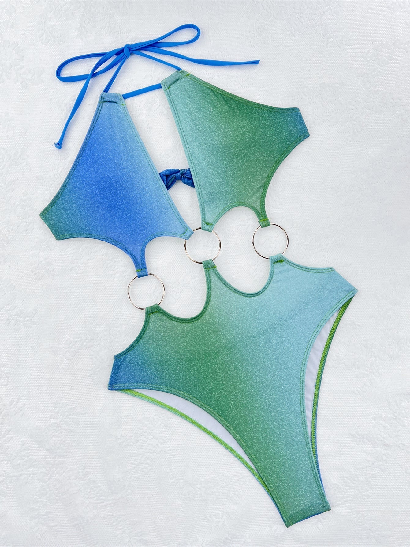 Bikini Double One Piece Swimsuit Sexy Bikini Swimsuit Women Backless Swimsuit Gradient Bikini Bella Mia