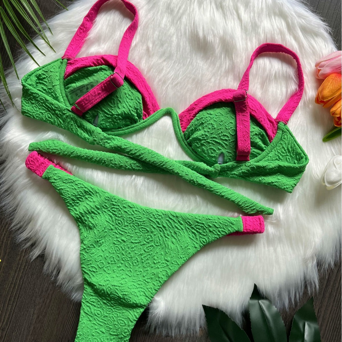 Special Fabric Stitching Bikini Swimsuit Beach Sexy Women Swimsuit Bella Mia