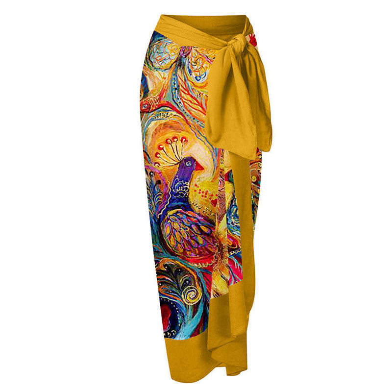 Sexy Siamese Conservative Cover Belly Thin Swimsuit Spring Bathing Suit Women Chiffon Beach Dress Bella Mia