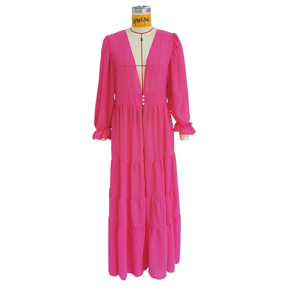 Beach Bikini Coat Spinning Blouse Long Women Swimsuit Outer Bella Mia