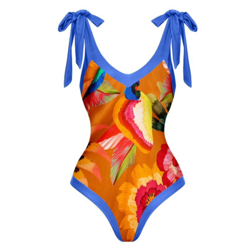 Women One Piece Swimming Sexy Print Two Piece Skirt Popular Swimsuit Bikini Bella Mia