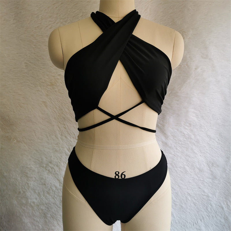 New Three Piece Swimsuit Women Dress Printed Bikini Sexy Split Swimsuit Bella Mia