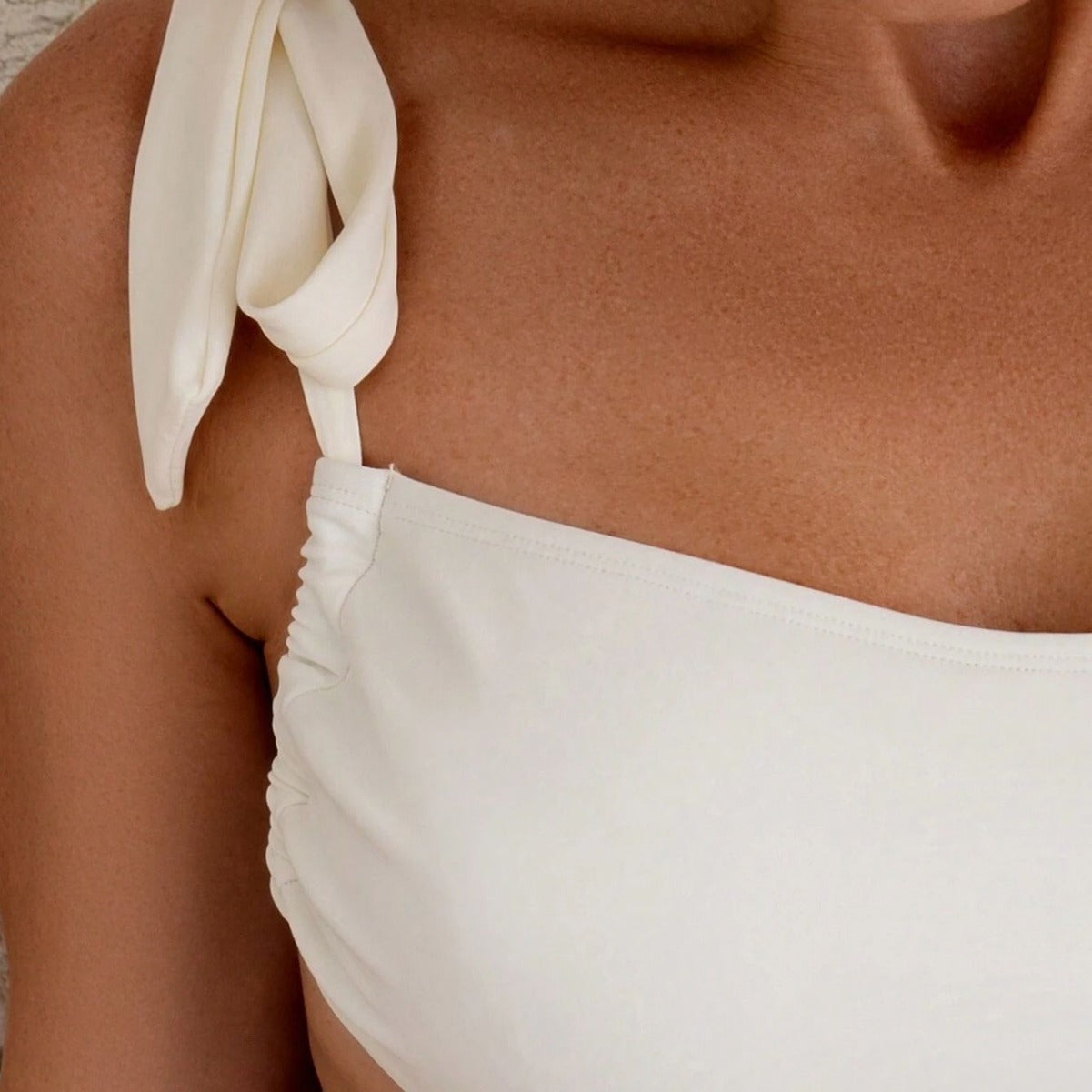 Swimsuit Women One Shoulder Lace Up High Grade Solid Color One Piece Swimsuit Hollow Out Cutout Spring Bathing Suit Bella Mia