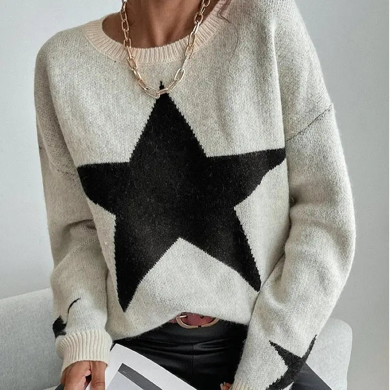 Autumn Winter Arrival Sweater Women Pullover round Neck Thread Personality Sweater Sweater Coat Women Bella Mia