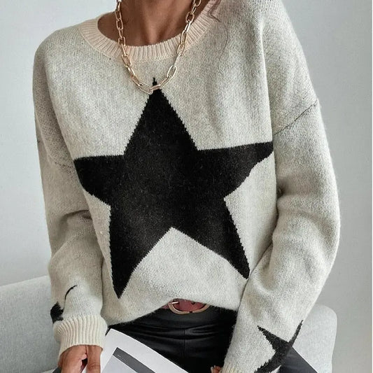Autumn Winter Arrival Sweater Women Pullover round Neck Thread Personality Sweater Sweater Coat Women Bella Mia