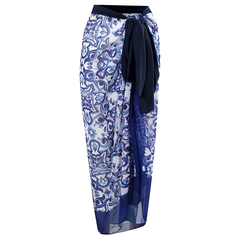 Two Piece One Piece With Skirt Swimsuit Anti Exposure Swimsuit Bella Mia