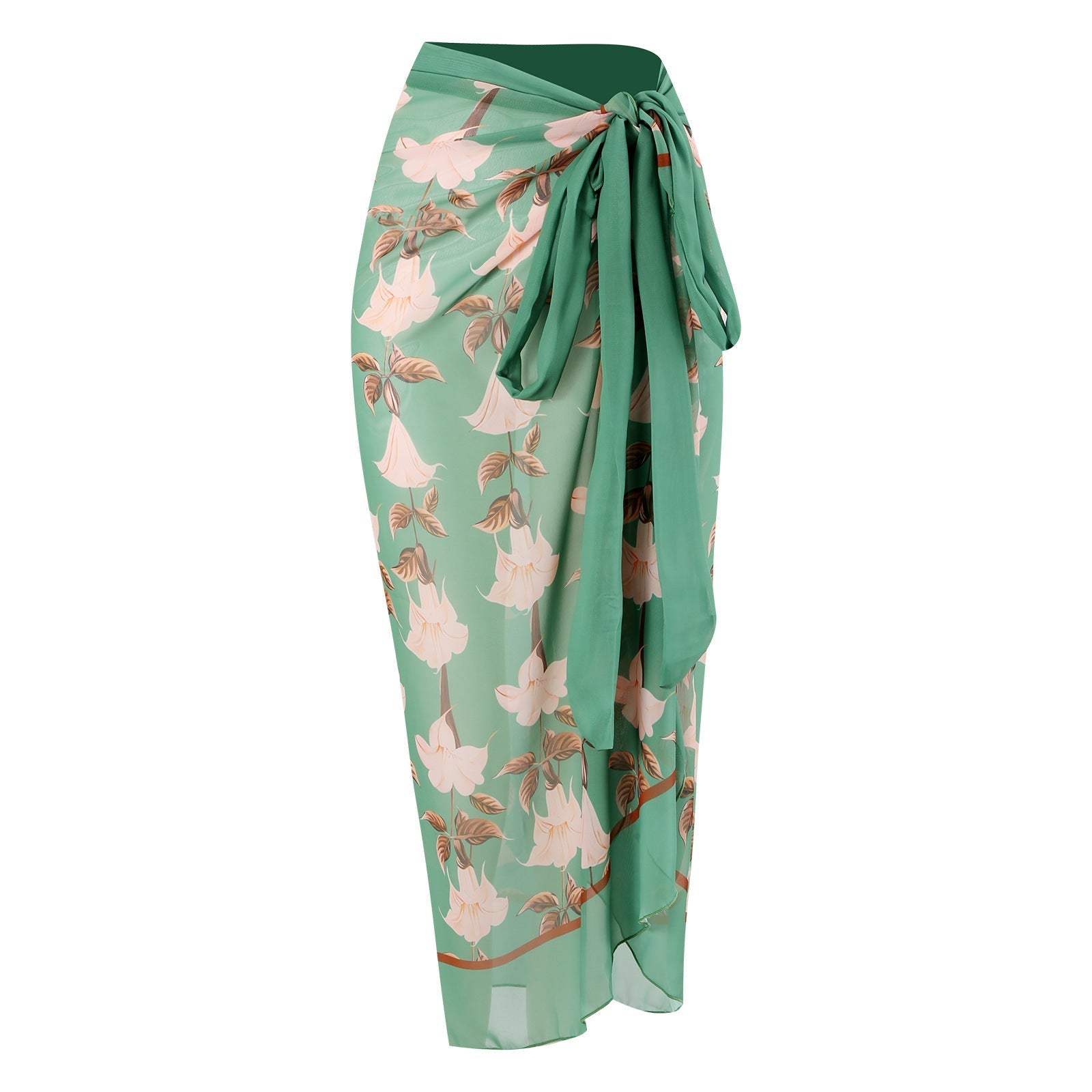 Siamese Conservative Covering Belly Thin Sexy Skirt Swimsuit Women Chiffon Beach Dress Bella Mia