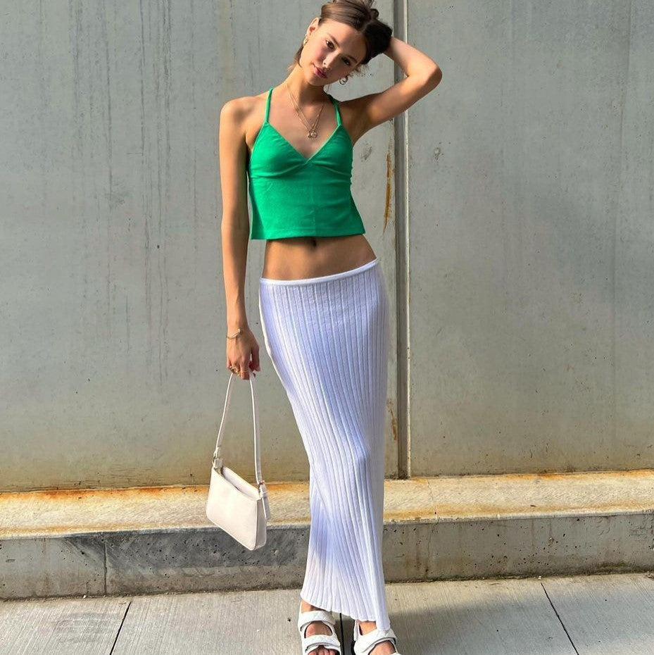 Spring Summer New Women Clothing Sexy All-Matching Fashion Casual Home Holiday Knitted Beach Skirt Skirt Bella Mia