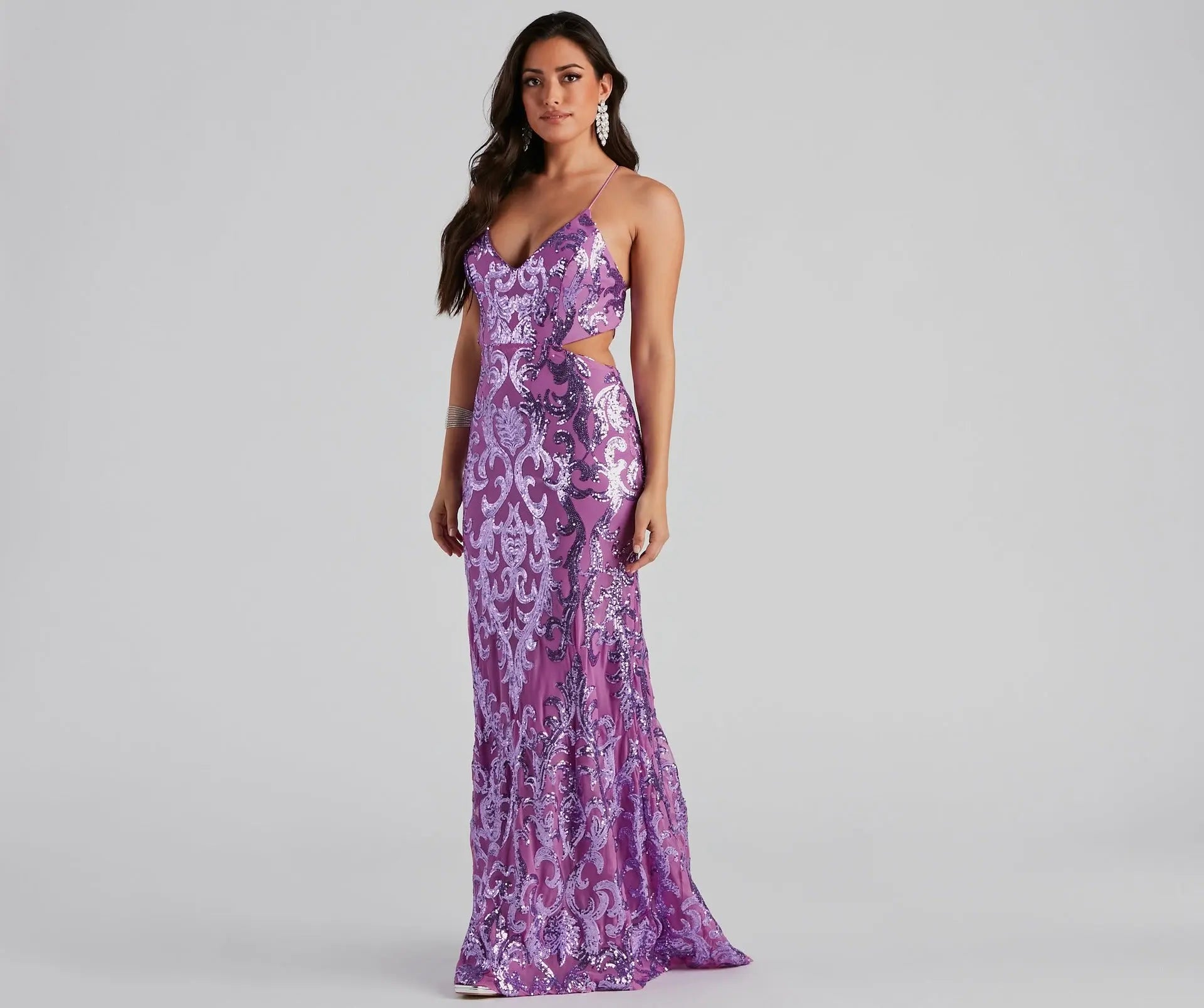 Sequin Stitching Dress Cocktail Host Ceremonial Clothing Elegant Bridesmaid Dress Bella Mia