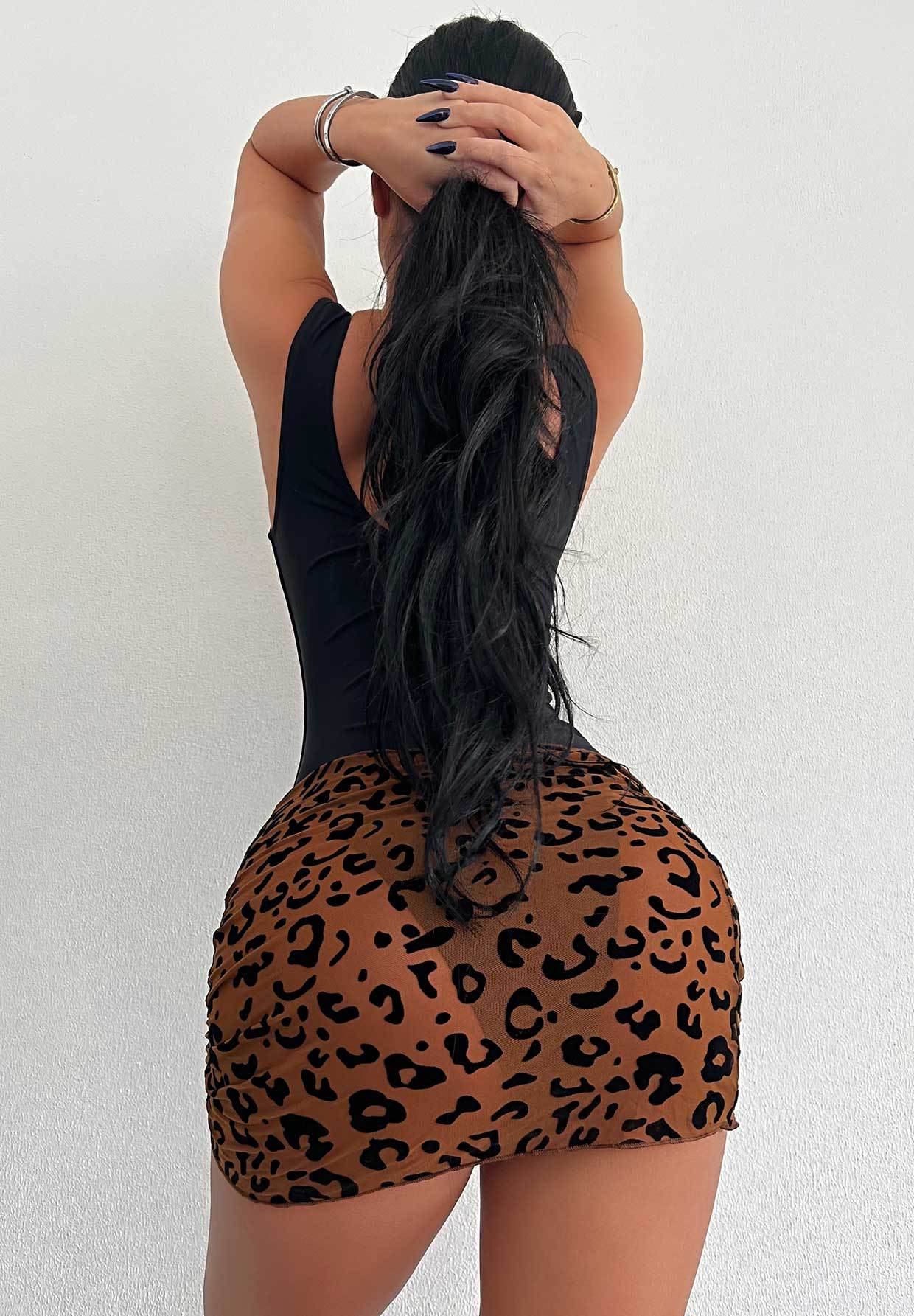 One Piece Swimsuit Sexy Hip Skirt Tight One Piece Suit Slim Fit Skirt Blouse