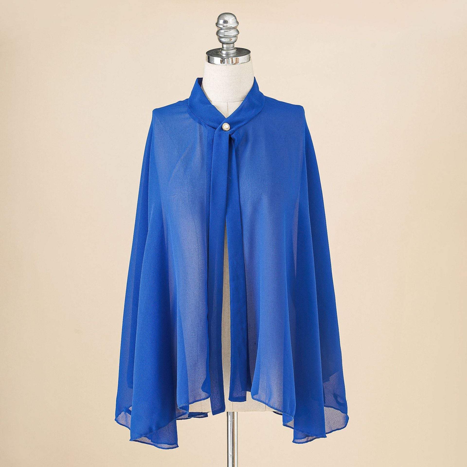 Solid Color Chiffon Button Cardigan Overclothes Outdoor Sunshade Cycling Sunscreen Shawl Beach Scarf Bella Mia