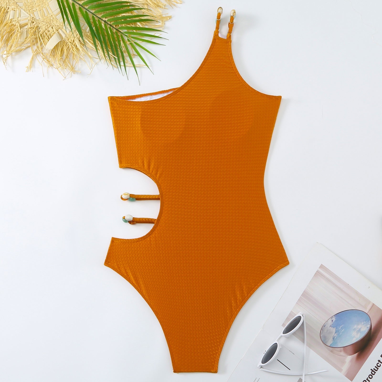 One Piece Swimsuit Women Spring Tight Retro Vacation Swimsuit Chiffon Skirt Set Bella Mia