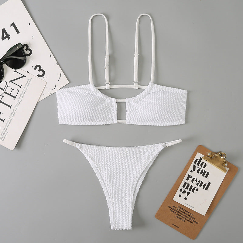 Lady Sexy Split Bikini Beach Swimsuit Lace Up Backless Swimsuit Bella Mia