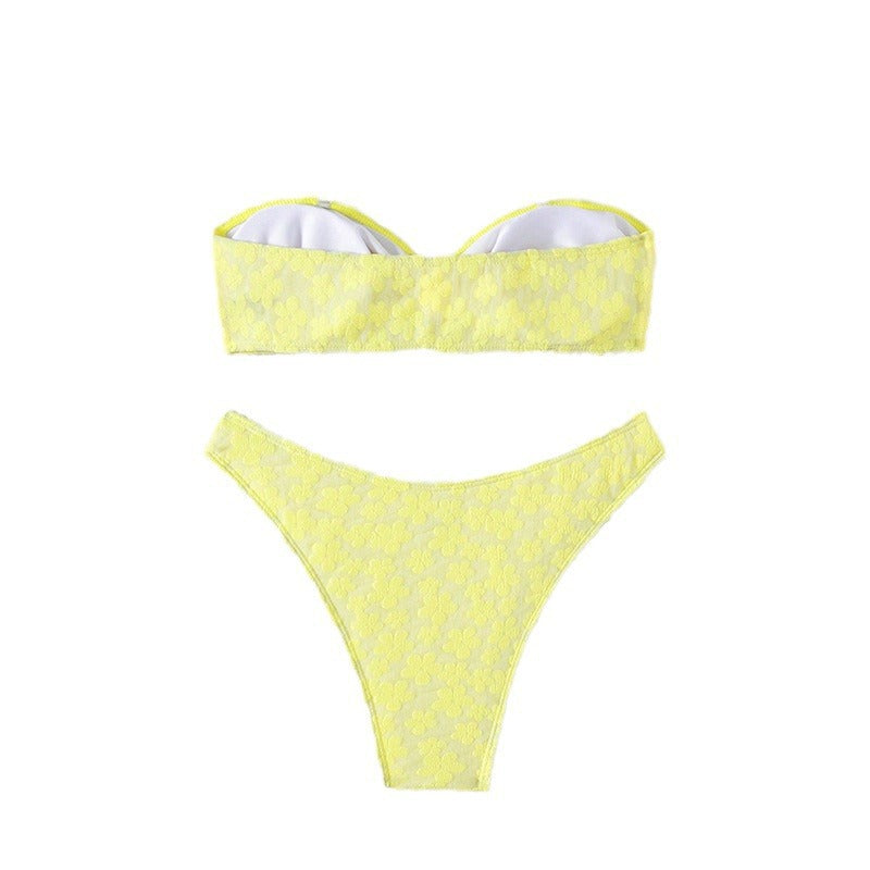 Swimsuit Bikini Printed Sexy Tube Top Bikini Split Swimsuit for Women Bella Mia